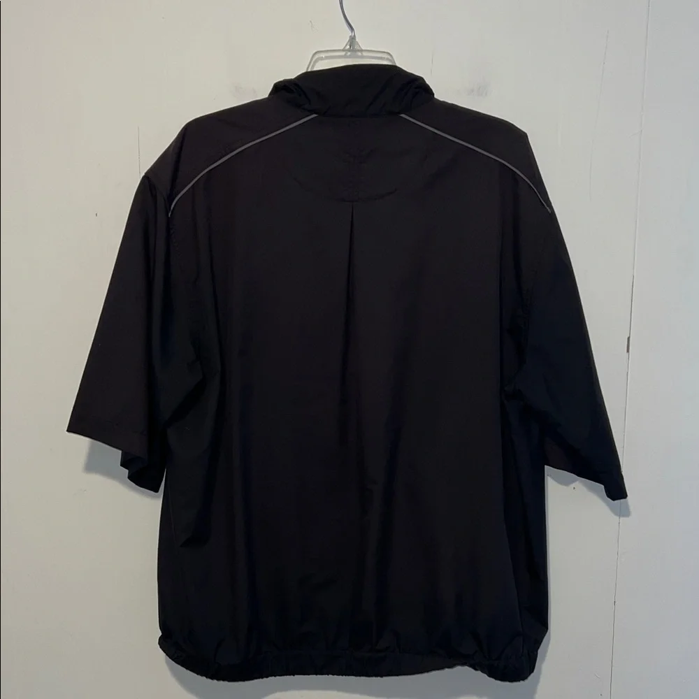 Nike Golf Men's Black and Gray Windbreaker Pullover 3/4 Zip Short Sleeve 1103